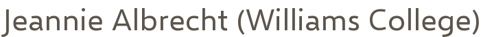 Co-author, Williams College (name on the linked arXiv page)